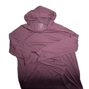 Men’s maroon light hoodie - size large